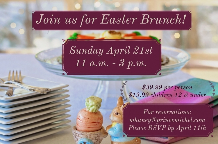 Reserve your spot for Easter Brunch on Sunday April 21st! Reservations ...